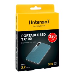Dysk Zewnętrzny Ssd Intenso Tx100 250Gb Niebieski