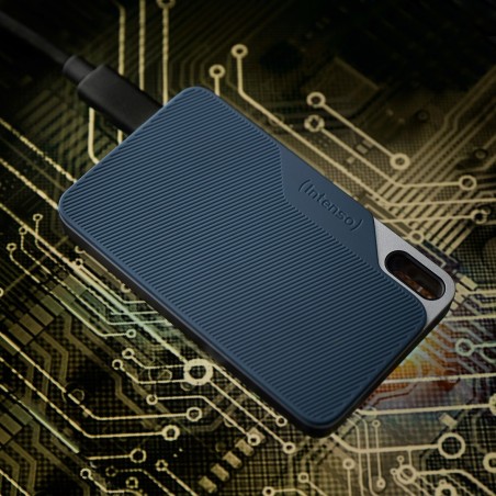 Dysk Zewnętrzny Ssd Intenso Tx100 250Gb Niebieski