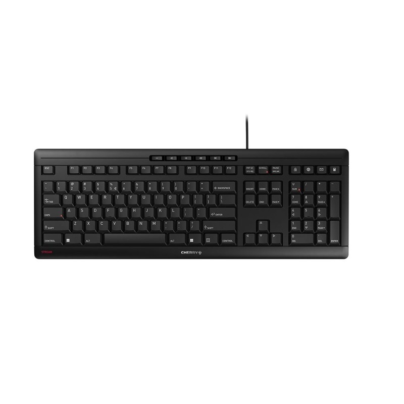 Cherry Stream Klawiatura Biuro Usb Qwerty Us English Czarny