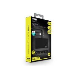 Port Designs 900147 Huby I Koncentratory Usb Type-C 5000 Mbit/S Czarny
