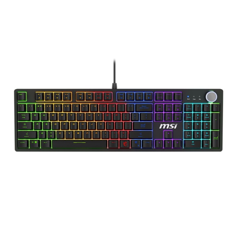 Msi Forge Gk320 Red Klawiatura Gaming Usb Qwerty Angielski Czarny