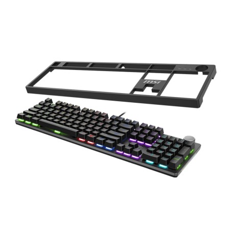 Msi Forge Gk320 Red Klawiatura Gaming Usb Qwerty Angielski Czarny