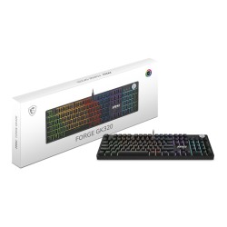 Msi Forge Gk320 Red Klawiatura Gaming Usb Qwerty Angielski Czarny