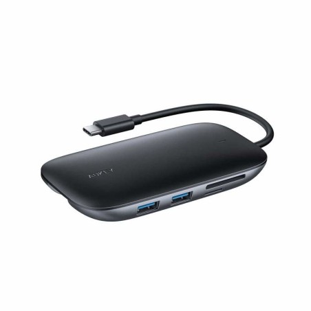 Aukey Hub Usb C Cb-C71 8W1 Rj45 Hdmi 4K Pd 100W