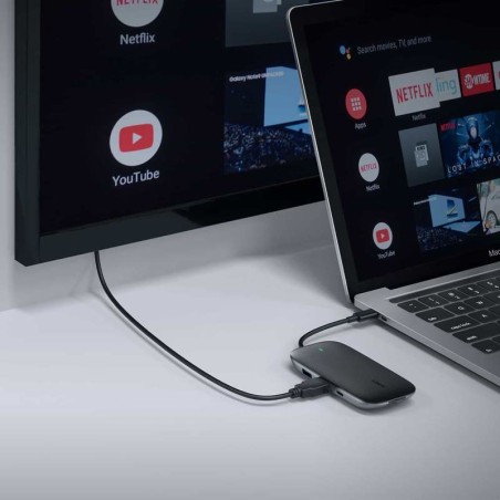 Aukey Hub Usb C Cb-C71 8W1 Rj45 Hdmi 4K Pd 100W