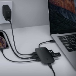 Aukey Hub Usb C Cb-C71 8W1 Rj45 Hdmi 4K Pd 100W