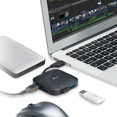 Hub Tp-Link Uh400 (4X Usb 3.0  Kolor Czarny)