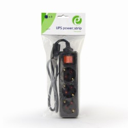 Energenie Listwa Zasilająca Do Ups C14, 3X Schuko, 16A, Cable 0.6M