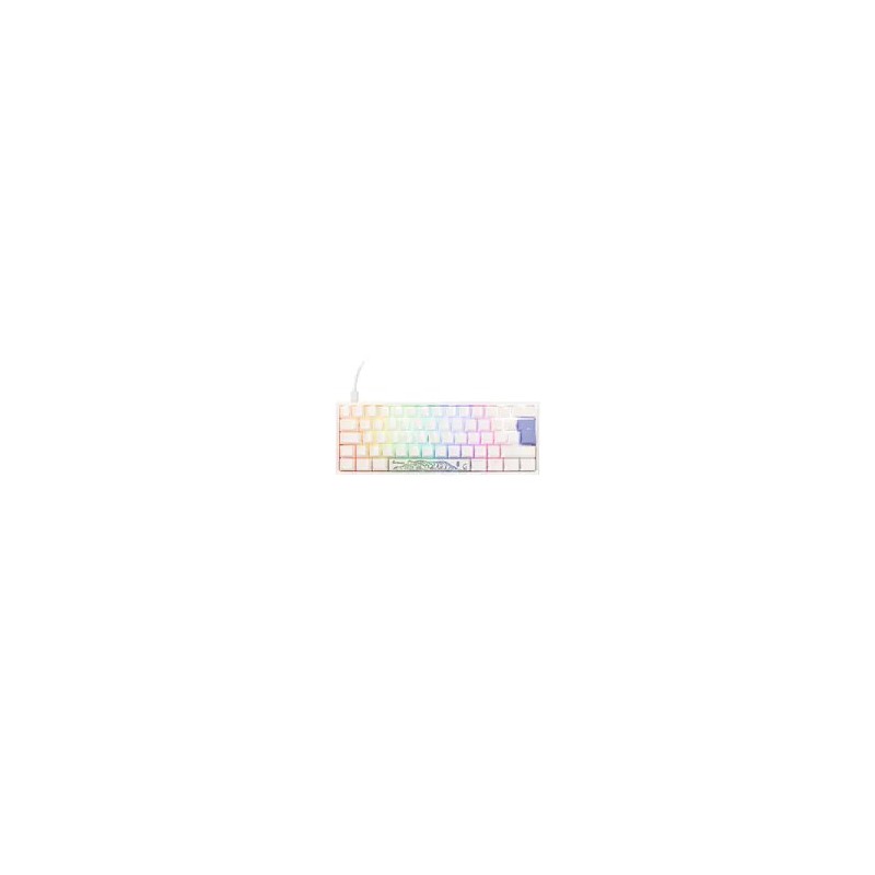 Ducky One 2 Pro Mini White Edition Gaming Tastatur, Rgb Led - Cherry Silver
