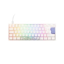 Ducky One 2 Pro Mini White Edition Gaming Tastatur, Rgb Led - Cherry Silver