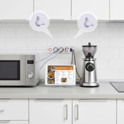 Maclean Listwa Zasilająca, Przedłużacz 3 Gniazda + 3Xusb, 110-240V Ac 50/60Hz, 2.1A Max 2500W, 1,5M, Biała Mce394 W
