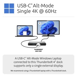 Kensington Sd5760T - Stacja Dokująca - Usb-C / Usb4 / Thunderbolt 3 / Thunderbolt 4 - 2 X Hdmi, Thunderbolt - Gige