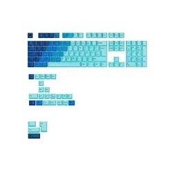 Glorious Gpbt Gradient Keycaps, Iso Layout (De), Pbt, Dye-Sub - Ocean