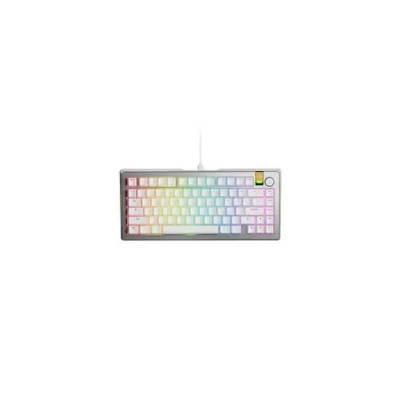 Klawiatura Gamingowa Glorious Gmmk 3 Pro He 75% Custom Gaming-Tastatur - Pre-Built, Fox He Switches, Silber