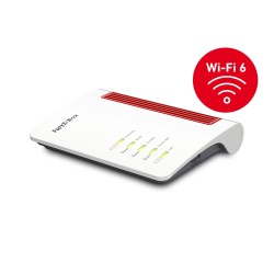 Fritz!Box 7530 Ax Router Bezprzewodowy Gigabit Ethernet Dual-Band (2.4 Ghz/5 Ghz) Szary, Czerwony, Biały
