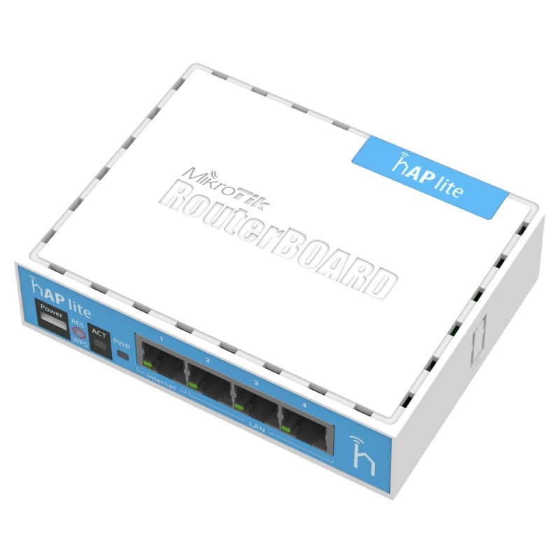 Router Wifi 4 Mikrotik Hap Lite (Rb941-2Nd) 2,4Ghz(2X2) 4P