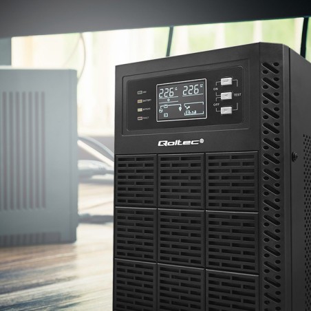 Qoltec Zasilacz Awaryjny Ups 10Kva | 10000W | Power Factor 1.0 | Lcd | Epo | Usb | On-Line