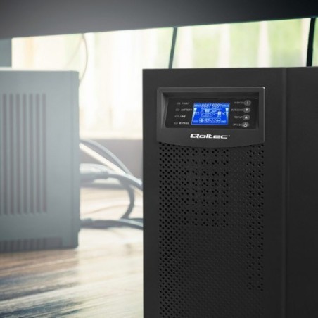 Qoltec Zasilacz Awaryjny Ups On-Line | Pure Sine Wave | 10Kva | 8Kw | Lcd | Usb