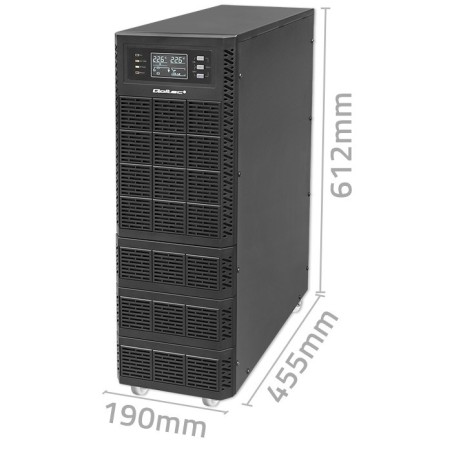 Qoltec Zasilacz Awaryjny Ups 6Kva | 6000W | Power Factor 1.0 | Lcd | Epo | Usb | On-Line