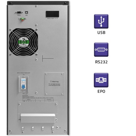 Qoltec Zasilacz Awaryjny Ups On-Line | Pure Sine Wave | 6Kva | 4.8Kw | Lcd | Usb