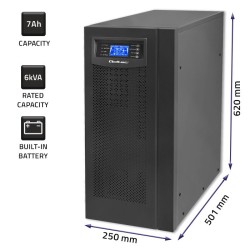 Qoltec Zasilacz Awaryjny Ups On-Line | Pure Sine Wave | 6Kva | 4.8Kw | Lcd | Usb