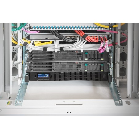 Digitus Zasilacz Awaryjny Ups Online Rack 19" Lcd, 2000Va/2000W, 4X12V/9Ah, 8Xc13, Usb, Rs232, Rj45