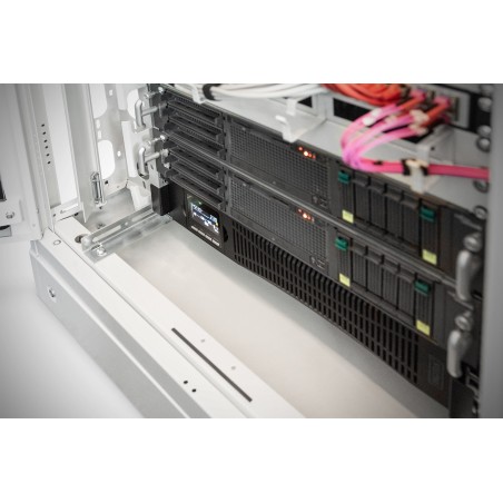 Digitus Zasilacz Awaryjny Ups Online Rack 19" Lcd, 2000Va/2000W, 4X12V/9Ah, 8Xc13, Usb, Rs232, Rj45