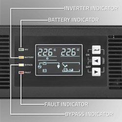 Qoltec Zasilacz Awaryjny Ups Do Rack 3Kva 3000W Power Factor 1.0 Lcd Epo Usb On-Line