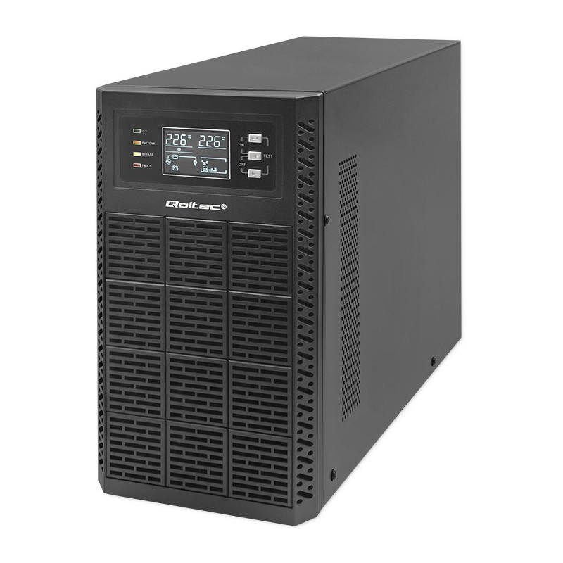 Zasilacz Awaryjny Ups Qoltec 3Kva 3000W Power Factor 1.0 Lcd Epo Usb On-Line