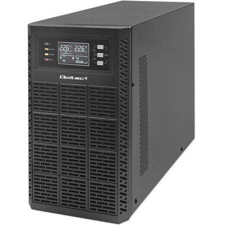 Zasilacz Awaryjny Ups Qoltec 3Kva 3000W Power Factor 1.0 Lcd Epo Usb On-Line