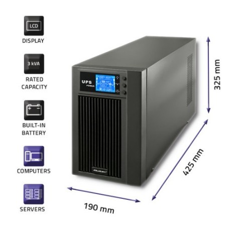 Zasilacz Qoltec 53043 (Mt  3000Va)