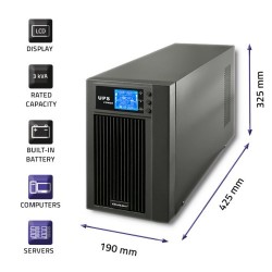 Zasilacz Qoltec 53043 (Mt  3000Va)