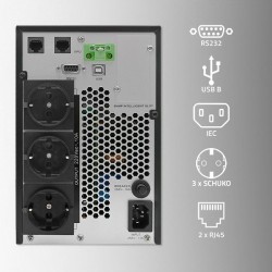 Ups Qoltec 52281 2Kva 2000W (Podwójnej Konwersji (Online)) 3Xgniazdo Sieciowe