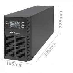 Ups Qoltec 52281 2Kva 2000W (Podwójnej Konwersji (Online)) 3Xgniazdo Sieciowe