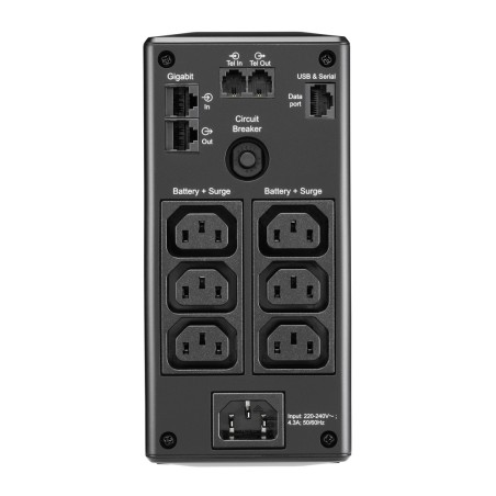 Apc Back Ups Pro Br 900Va, 6 Outlets, Avr, Lcd Interface