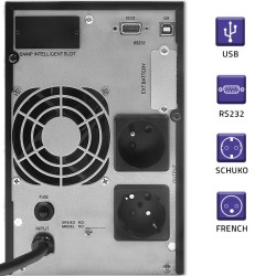 Zasilacz Awaryjny Ups Qoltec Pure Sine Wave Lcd 2000Va 1600W