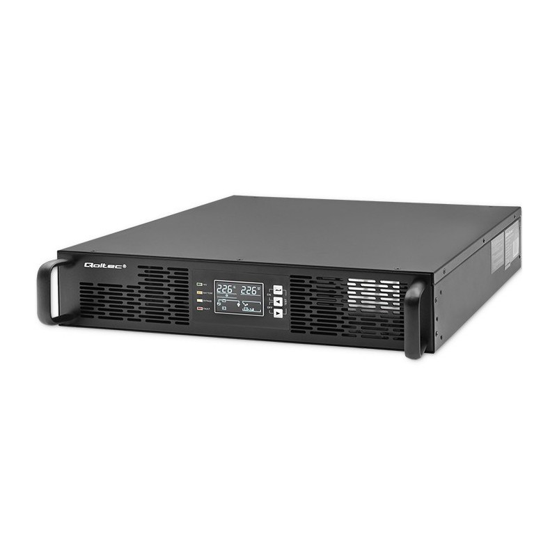 Qoltec 52285 Zasilacz Ups Podwójnej Konwersji (Online) 1 Kva 1000 W 2 X Gniazdo Sieciowe