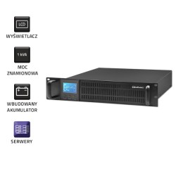 Qoltec Zasilacz Awaryjny Ups Rack | 1Kva | 800W | Lcd