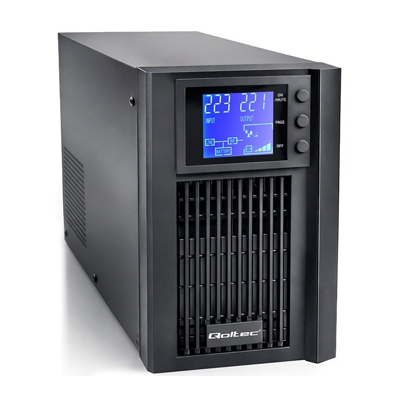 Qoltec Zasilacz Awaryjny Ups Pure Sine Wave | 1Kva | 800W | Avr | Lcd |  Czysty Sinus