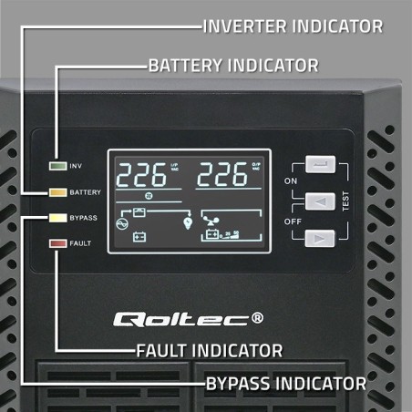Qoltec Zasilacz Awaryjny Ups 1Kva 1000W Power Factor 1.0 Lcd Epo Usb On-Line
