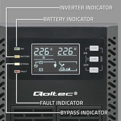 Qoltec Zasilacz Awaryjny Ups 1Kva 1000W Power Factor 1.0 Lcd Epo Usb On-Line