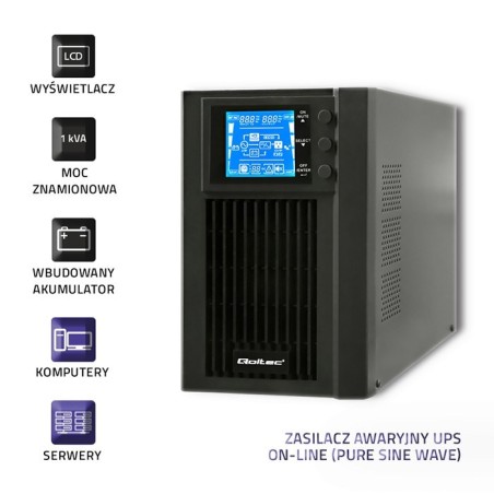 Zasilacz Qoltec 53042 (Mt  1000Va)