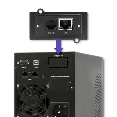 Qoltec 53042 Zasilacz Ups Podwójnej Konwersji (Online) 1 Kva 800 W 2 X Gniazdo Sieciowe