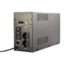 Energenie Zasilacz Awaryjny Ups Avr 2000Va Lcd, 3X C13, 2X Schuko, Usb, Rj45
