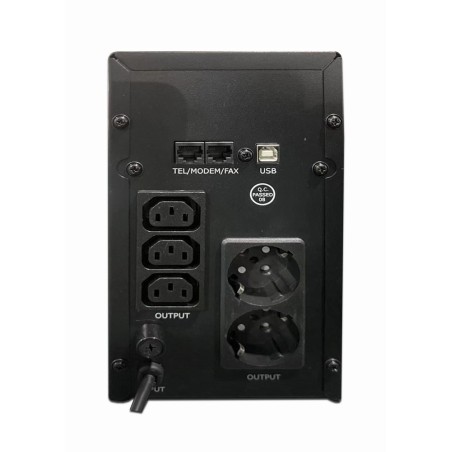Energenie Zasilacz Awaryjny Ups Avr 2000Va Lcd, 3X C13, 2X Schuko, Usb, Rj45