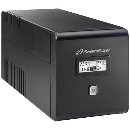 Power Walker Ups Line-In Vi 1000 Lcd 1000Va, 2X Schuko+2X Iec C13, Rj11/45, Usb, Lcd