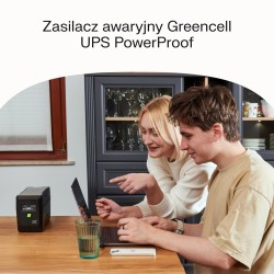 Green Cell Ups Powerproof 1200W/2000Va Modyfikowana Sinusoida