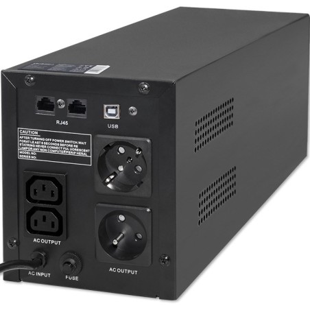 Qoltec Zasilacz Awaryjny Ups Line Interactive Monolith | 2000Va | 1200W