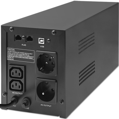 Qoltec Zasilacz Awaryjny Ups Line Interactive | Monolith | 1500Va | 900W | Lcd | Usb