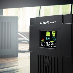Qoltec Zasilacz Awaryjny Ups Line Interactive | Monolith | 1500Va | 900W | Lcd | Usb